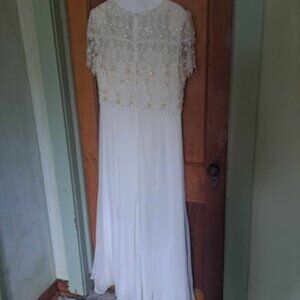 Vintage Beaded top Wedding Dress